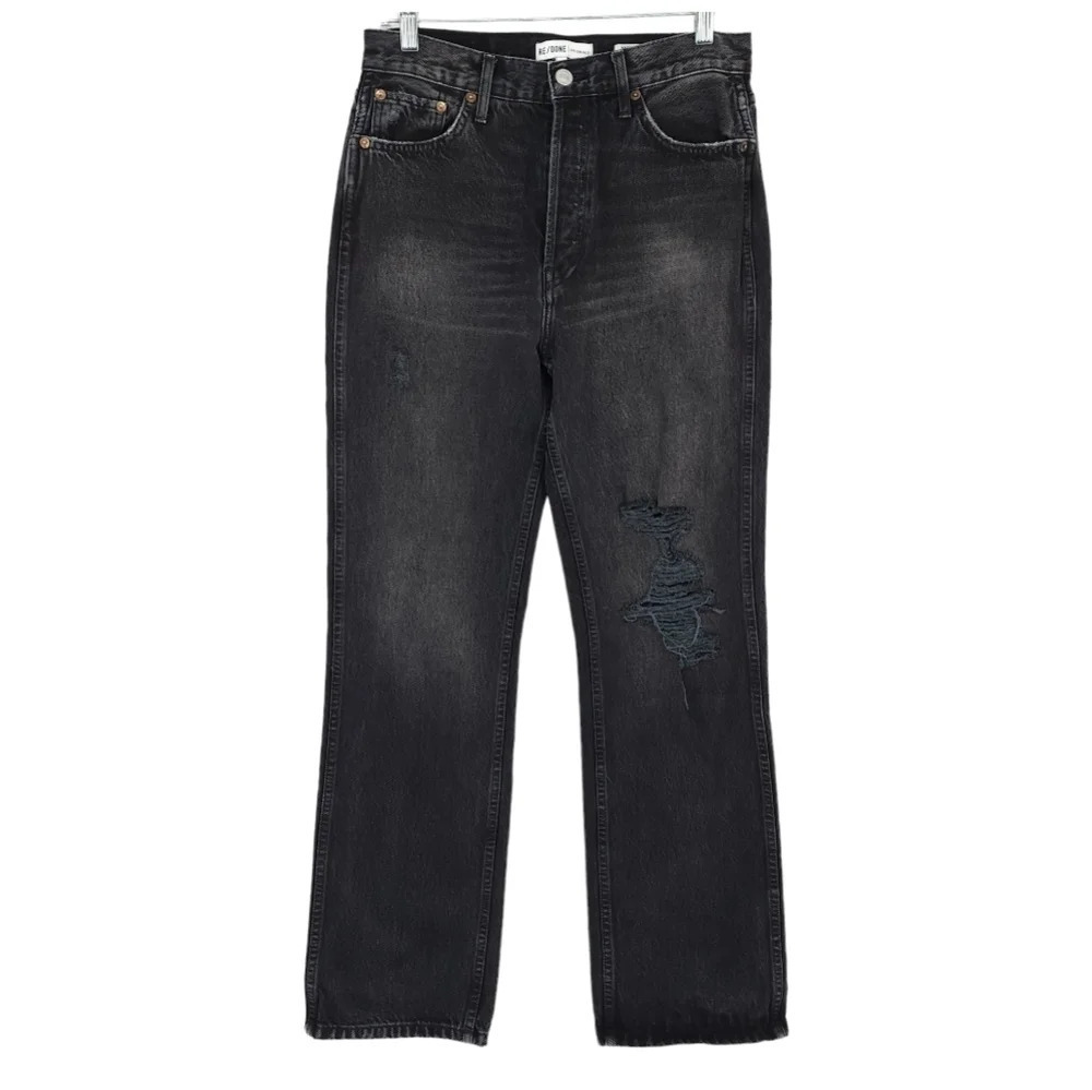 Re/Done Originals Distressed Straight Leg Jeans